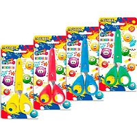 Ножницы детск. 13см deVENTE 8010306 пластик.кольца,зашитный футляр,блистер