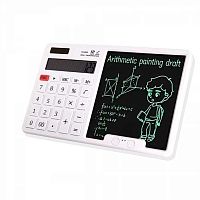 Калькулятор наст. 12разр. ALINGAR AL13231 белый,с графическим планшетом,245*158*15мм