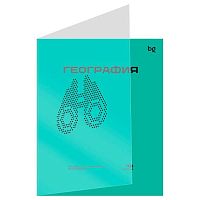 Тетрадь предм. 48л. BG пластик.обл. "Перфокарта-География" 63803 (клетка)