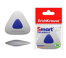 Ластик EK Smart Triangle 45551 белый, пластик. держ., пакет ев./подвес