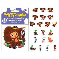Наклейки КанцБиз "Чебурашка" CBJS-UA1-STKV20 винил.,многораз.(20шт.)