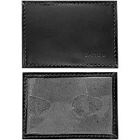 Обложка д/карты,пропуска deVENTE 1031510 чёрная,нат.кожа,с вырубкой,64*96мм