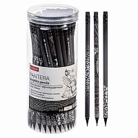 Карандаш ч/гр. с ласт. ХАТ "Pantera" 072750 НВ круглый.корп.,заточ.,пласт.туба