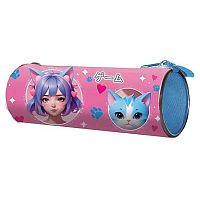 Пенал-тубус ПЧЕЛКА 210*65 ПТ-22 "Милая парочка" на молн.,печать на ткани