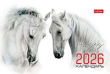 Календарь-домик настол. 2026г. ХАТ Стандарт "Год Лошади" 33379 спираль,10,5*16см,мел.115г/м2