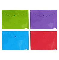 Папка-конверт на кнопке А4 INTELLIGENT DB-30 асс.