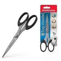 Ножницы 16см EK "Top Model" 14854 нерж.сталь,пластик.чёрн.ручки