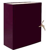 Папка архивная А4 15см Lamark бордовая AB0115-BR б/в,складная