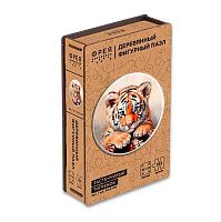 Пазл дерев. 153эл. ФРЕЯ "Застенчивый тигрёнок" PZLF-015 фигурн.