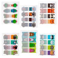 Набор самокл. этикеток-закладок ХАТ 15*50мм,4диз.*20л. "Cute Stories" 090922 фигурн.,пластик.