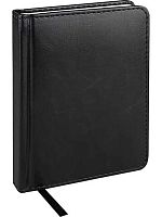 Ежедневник н/д А6 128л. Проф-Пресс кож.зам. "Everyday Chronicles-black" 128-5033 чёрный