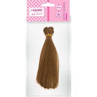 Декор. элементы deVENTE "Волосы искусственные д/кукол" 8001555 русые,прямые,15см*1м