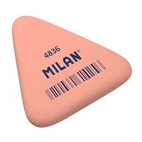 Ластик MILAN 4836 треугольный,каучук,розовый,50*44*7мм