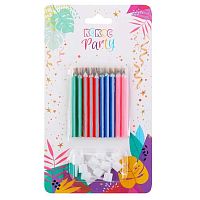 Набор свечей д/торта КОКОС 242066 (10шт) 6см,незадуваемые