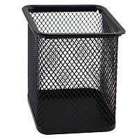 Подставка-стакан д/пиш.принадл. КЛЕРК 183004 металл.сетка,чёрный