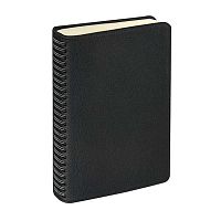 Ежедневник н/д А5 136л. BV кож.зам.спираль "Alba" 3-783/01чёрный,беж.бумага