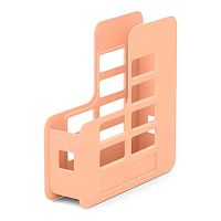 Лоток вертик.1-секц. EK "Techno. Pastel Bloom" 61501 персиковый,75мм,пластик.