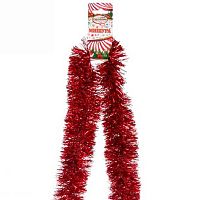 Мишура 2м 6см "Изумрудный блеск" красный 215-506