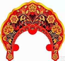 Кокошник "Красное, чёрное и золото" 30001756 картон