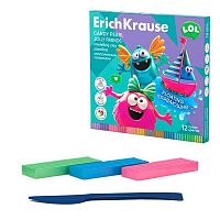 Пластилин 12цв.,216гр. EK "Jolly Friends Candy Pearl" 65447 плавающий,со стеком