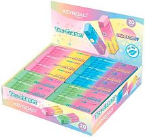 Ластик KEYROAD "Iridescent" KR973401 двухцв.,асс.,дисплей