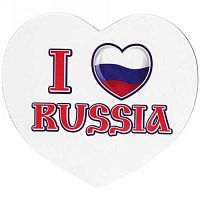 Магнит винил "I Love Russia" 8см. Футбол 2018   256-155