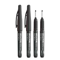 Маркер перм. DELI SK212 BLACK (2072681) чёрный,удлин.пиш.након.,2,8мм,водост.