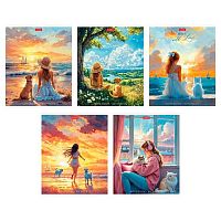 Тетрадь 60л. (линейка) ХАТ "В хорошей компании" лам.soft-touch,асс.