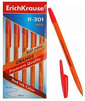 Ручка шар. EK R-301 Orange Stick 43196 красная,0,7мм