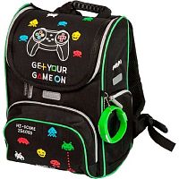 Ранец deVENTE "Mini. Game ON" 7030221 жёст.спинка,35*26*20см,800гр.