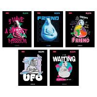 Тетрадь 48л. (клетка) ХАТ "Ждун" глянц.лам.,скругл.углы,асс.