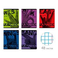 Тетрадь 48л. (клетка) АЛЬТ "Rapcode" 7-48-1187 конгрев,5в.