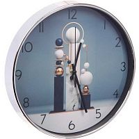 Часы настенные "Геометрия" 118-0185 серебристый корп.,30см