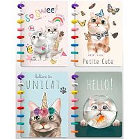 Записная книжка А5 100л. КОКОС "Funny cats" 251904 тв.обл.,спираль,мат.лам.,асс
