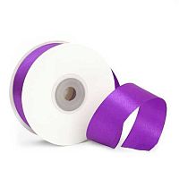 Лента 2,5см*22,85м атласная фиолетовая Микрос ч18003