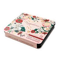 Карандаши 72цв. BV Flora "Пионы" 30-0158/04 метал.короб.