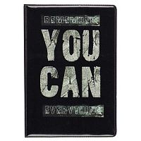 Обложка д/паспорта КОКОС "You can" 252177 ПВХ,печать б/уголков