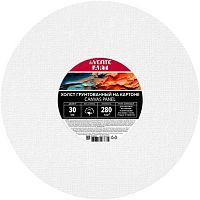 Холст грунт. на картоне d-30см круг. deVENTE "Art" 8150404 белый,хлоп.100%,280г/м2,мелк.зерн.
