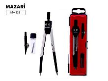 Готовальня MAZARI (3предм.) M-4518 циркуль120мм,грифель,насадка на рейсфедер,пластик.уп