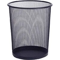 Корзина д/бумаг deVENTE 19*23*27см,круглая,сетчатая метал.чёрная 4106104