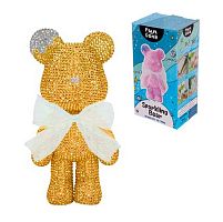 Мозаика алмазная "Чудо-мишка золотой" 22*10см 654-0347 к/к