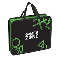 Папка пластик,с ручками А4+ КОКОС "Gamer zone" 250933 на молн.