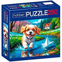 Пазлы  250 ХАТ А3 Premium "Щенячья радость" 34670