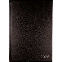 Ежедневник 2026г. А5 168л. ATTOMEX тв.обл. б/в 2332665 чёрный,тисн.фольг.