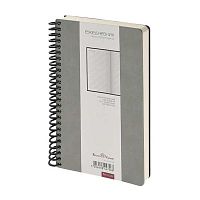 Ежедневник н/д А5 128л. BV кож.зам.спираль "Agenda" 3-746/08 серый,беж.бумага