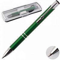 Ручка подар. авт. шар. Fiorenzo 180985/8 синяя,0,7мм,зелёный корп.,пластик.футляр
