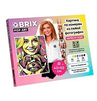 Картина по номерам из любой фотографии Qbrix Pop-art 40*50см,холст на подрамнике