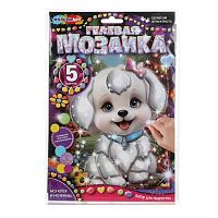 Набор д/творчества МУЛЬТИ АРТ Гелевая мозаика "Щенок" GEL-123486 17*23см