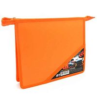 Папка д/тетрадей А5 ПЧЕЛКА ПМ-А5-02 "Carbon" пластик, на молн.,с уголком