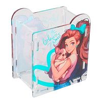 Подставка-стакан д/пиш.принадл. КОКОС "Sweet puppy" 251887 акрил,80*95мм